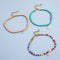 Pulsera de Tobillo con Cuentas de Arroz Multicolor