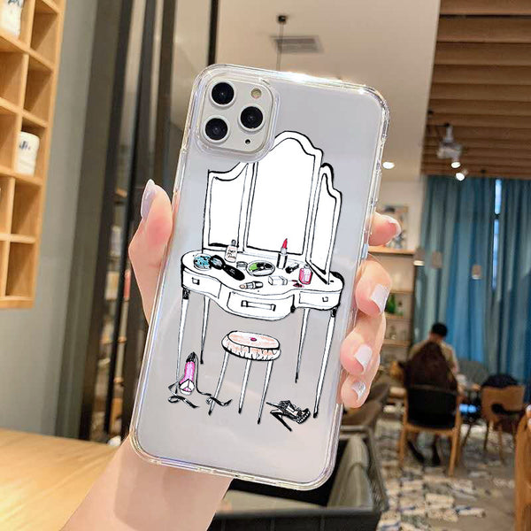 Funda Transparente para iPhone 12 y XS Max - Protección TPU Suave Estilo Cosmético