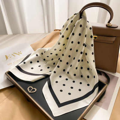 Pañuelo de Seda Estilo Coreano Cuadrado Pequeño para Mujer - Image 27