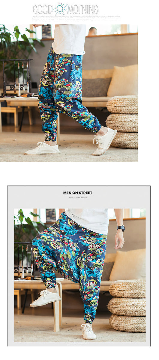 Pantalones de Lino Sueltos Estilo Hip-Hop Casual para Hombre - Image 15
