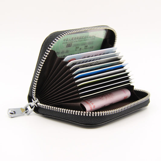 Billetera Compacta de Cuero Genuino con Protección RFID para Mujer - Image 2