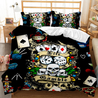 Juego de Edredón Estampado con Calaveras en Impresión Digital - Image 20