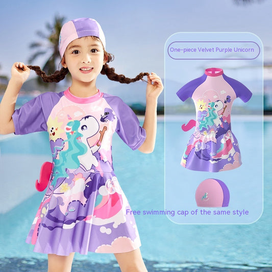 Traje de Baño Infantil con Diseño de Caricaturas - Image 2