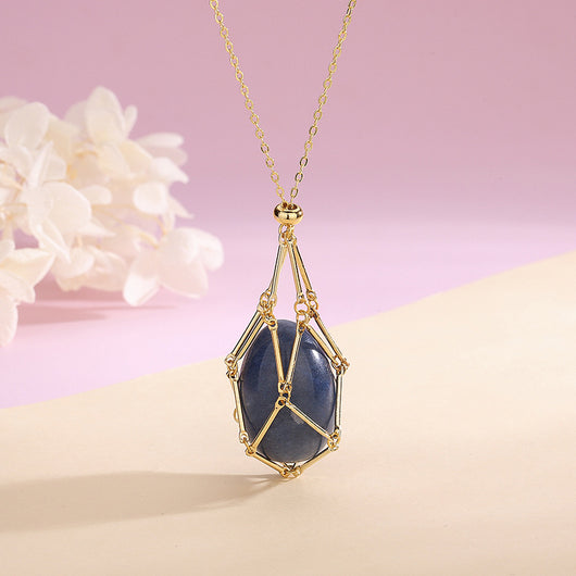 Colgante de Cristal Natural Primavera 2023 - Collar de Paz para Regalo de Día de Enamorados