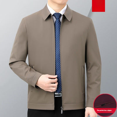 Chaqueta de Cuello Alto Sin Planchado para Hombre - Image 8