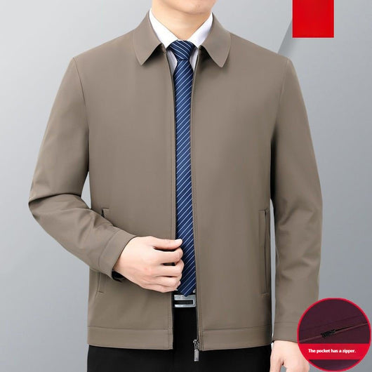 Chaqueta de Cuello Alto Sin Planchado para Hombre - Image 8