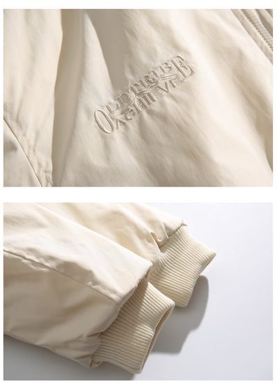 Chaqueta de Algodón con Bordado de Letras - Estilo Casual Sofisticado - Image 15