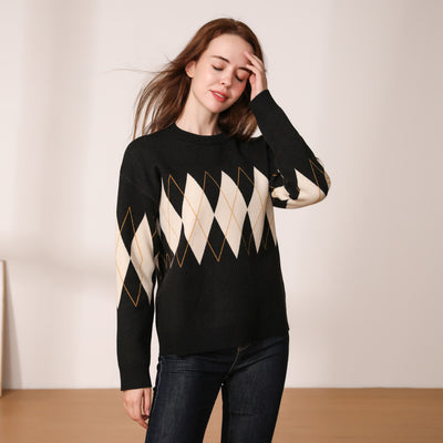 Suéter Mujer Cuello Redondo Abrigo Otoño Invierno Grueso - Image 8