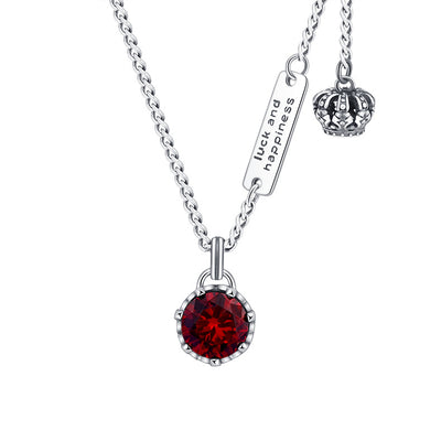 Collar Retro de Plata 925 con Corona y Letra para Mujer - Diseño Elegante - Image 12