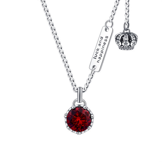 Collar Retro de Plata 925 con Corona y Letra para Mujer - Diseño Elegante - Image 12