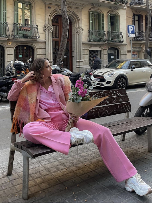 Pantalones Talle Alto Pierna Ancha Diseño Exclusivo Efecto Adelgazante para Mujer