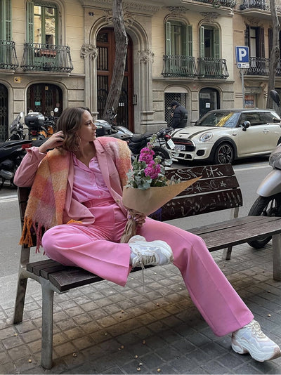 Pantalones Talle Alto Pierna Ancha Diseño Exclusivo Efecto Adelgazante para Mujer