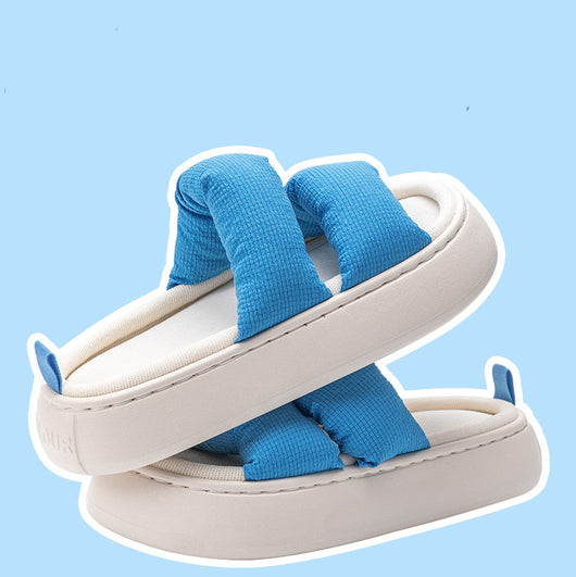 Pantuflas de Lino Cuatro Estaciones para Mujer - Suela Gruesa y Cómoda - Image 8