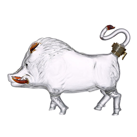 Botella de Vino Forma Cerdo del Zodiaco - Image 7