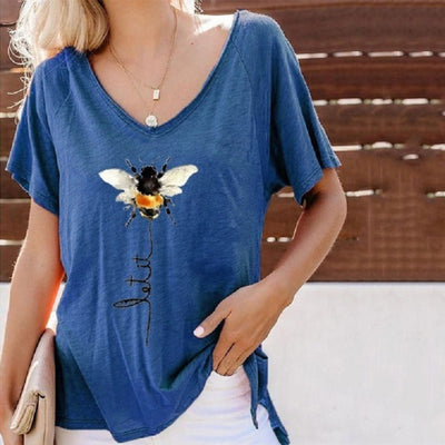 Playera Estampada Cuello Redondo Manga Corta para Mujer - Image 10