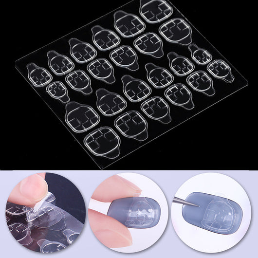 Adhesivos de uñas transparentes invisibles
