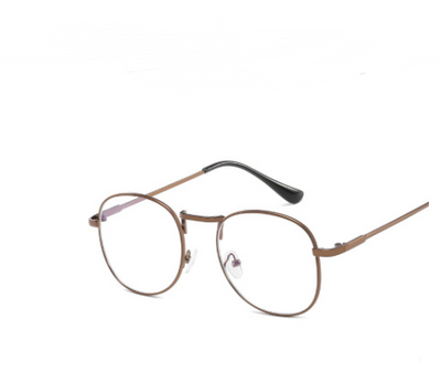 Gafas Retro Espejo Azul con Marco Redondo Decorativo - Image 5