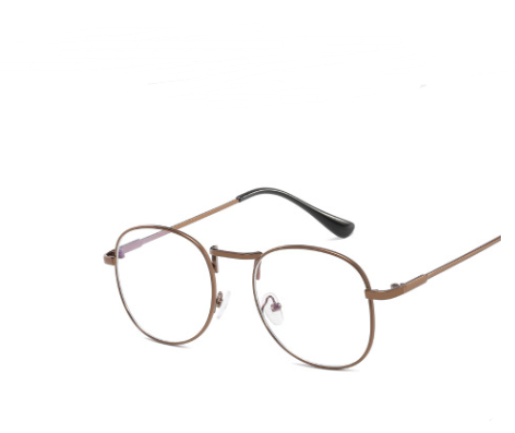 Gafas Retro Espejo Azul con Marco Redondo Decorativo - Image 5
