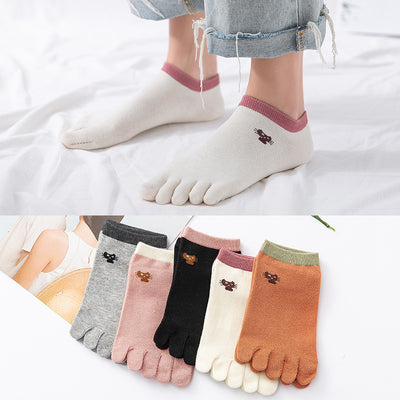 Calcetines de Algodón con Dedos Separados - Altura Media para Mujer - Image 16