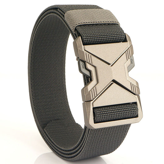 Cinturón Elástico Tejido para Hombre - Diseño Minimalista con Hebilla de Aleación - Image 11