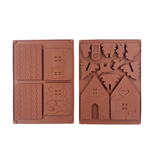 Molde de Silicona para Chocolate Árbol de Navidad con Calcetines para Personas Mayores