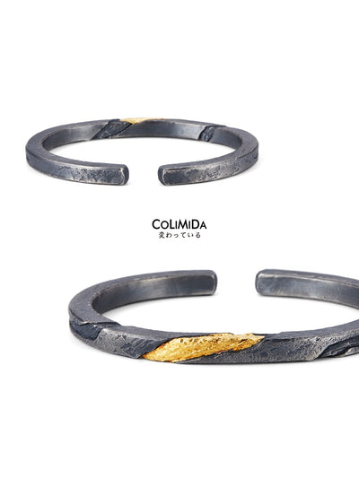 Pulsera Plata Pura para Hombre Personalizada Estilo Retro con Baño de Oro 24K - Image 4