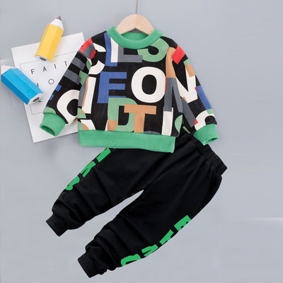 Conjunto Infantil Primavera Niño y Niña - Sudadera Estampado Caricatura - Image 5