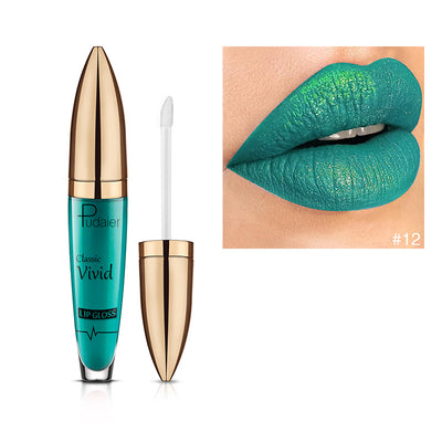 Brillo Labial Diamante Pudaiier Efecto Perlado Mate - Image 4