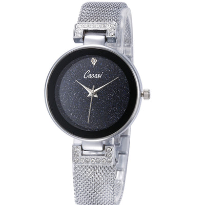 Reloj de Cuarzo Resistente al Agua con Malla Cielo Estrellado - Image 5