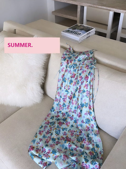 Vestido Largo Francés con Diseño Floral para Mujer - Image 2