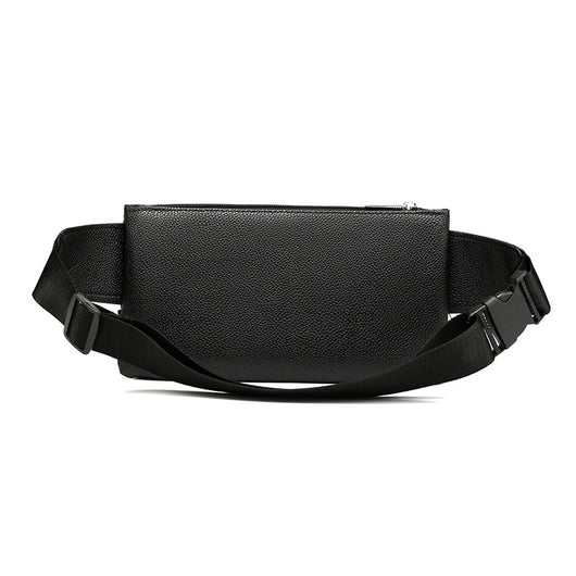 Bolsa de Cintura para Hombre de Cuero PU Color Sólido - Riñonera de Viaje - Image 9