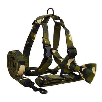 Correa de Paseo Camuflaje con Agarre Manual para Perros