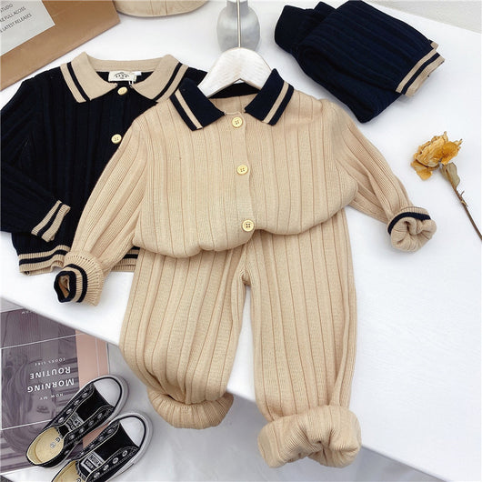 Conjunto de Dos Piezas Tejido para Niña - Suéter Infantil Elegante - Image 4
