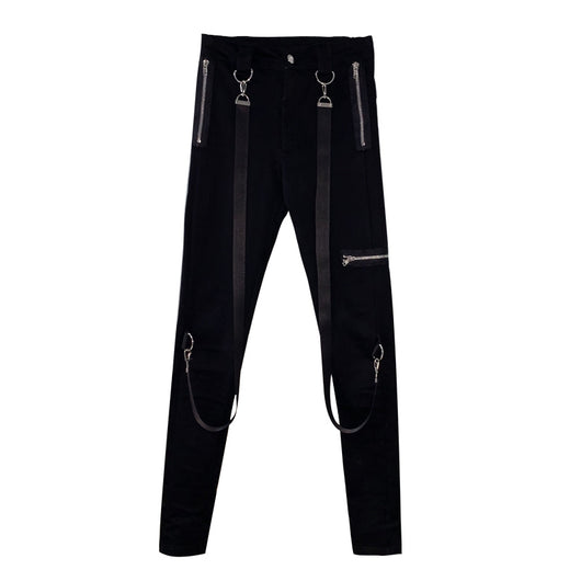 Pantalones Negros Cintura Alta Elásticos Ajustados para Mujer - Image 16