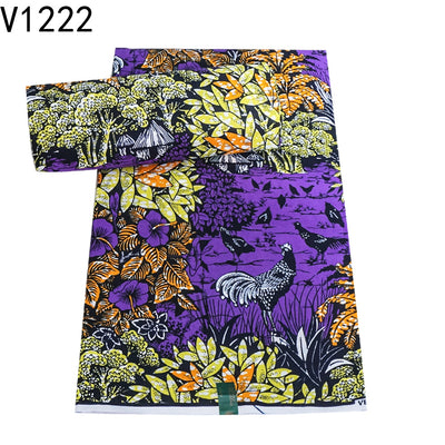 Tela Estampada Africana con Motivos Florales - Tela Holandesa Premium - Image 2