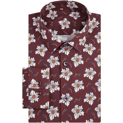 Camisa Estampada de Manga Larga para Hombre - Image 15