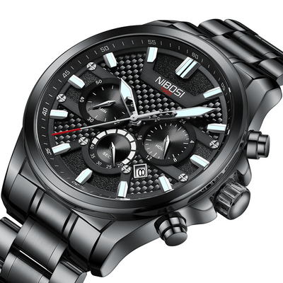 Reloj de Cuarzo Multifuncional Impermeable para Hombre con Tres Ojos - Image 4
