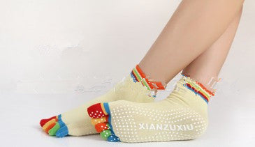 Calcetines de Yoga con Dedos Separados - Algodón Premium con Masaje y Estampado - Image 19