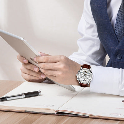 Reloj Mecánico Automático Multifuncional con Esfera Hueca y Luminoso para Hombre - Image 9
