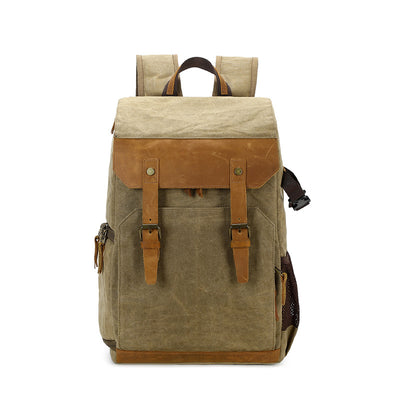 Mochila de Lona para Cámara - Bolso Casual Versátil para Viajes - Image 5