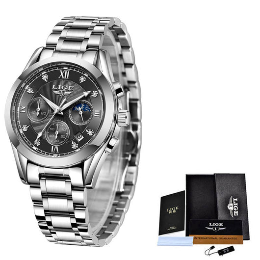 Reloj de Negocios Impermeable con Correa de Acero Inoxidable - Image 5