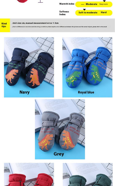 Guantes de Esquí Infantiles Impermeables con Forro Polar Acolchado - Image 14