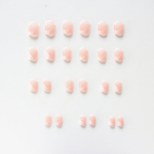 Paleta de Uñas de Malla Francesa Suave Color Nude - Image 4