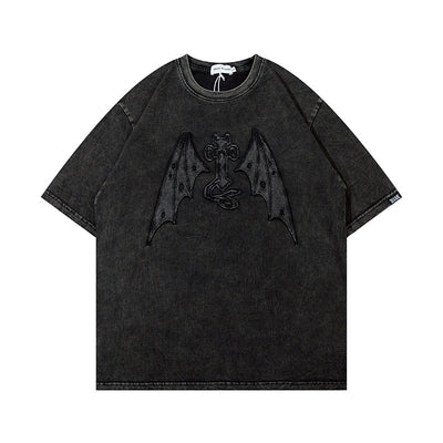 Camiseta Vintage Lavada Pesado con Bordado para Hombre y Mujer - Image 12