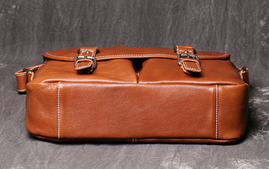 Bolso Bandolera de Cuero Genuino Gran Capacidad para Hombre - Image 12