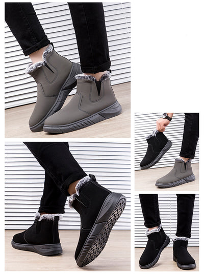 Botas de Invierno para Hombre con Diseño V Cutout y Forro de Peluche - Image 16