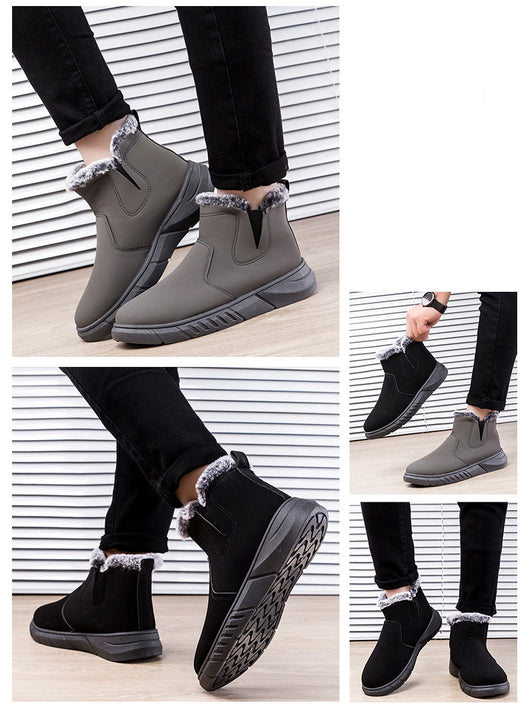 Botas de Invierno para Hombre con Diseño V Cutout y Forro de Peluche - Image 16