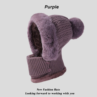 Conjunto Tejido Gorro y Bufanda con Forro Polar - Image 8