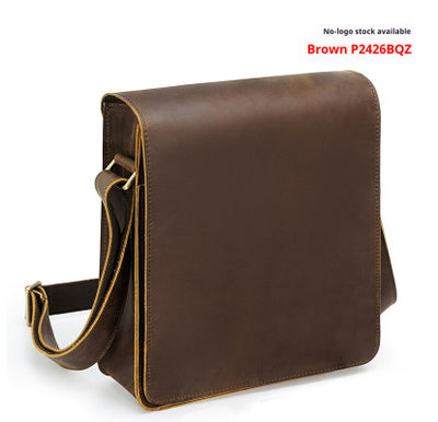 Bolsa Crossbody de Cuero Genuino para Hombre, Estilo Vintage Retro - Image 12