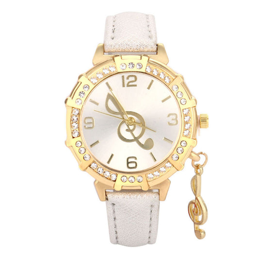 Reloj para Dama Redondo con Incrustaciones de Diamantes y Correas Intercambiables - Image 10